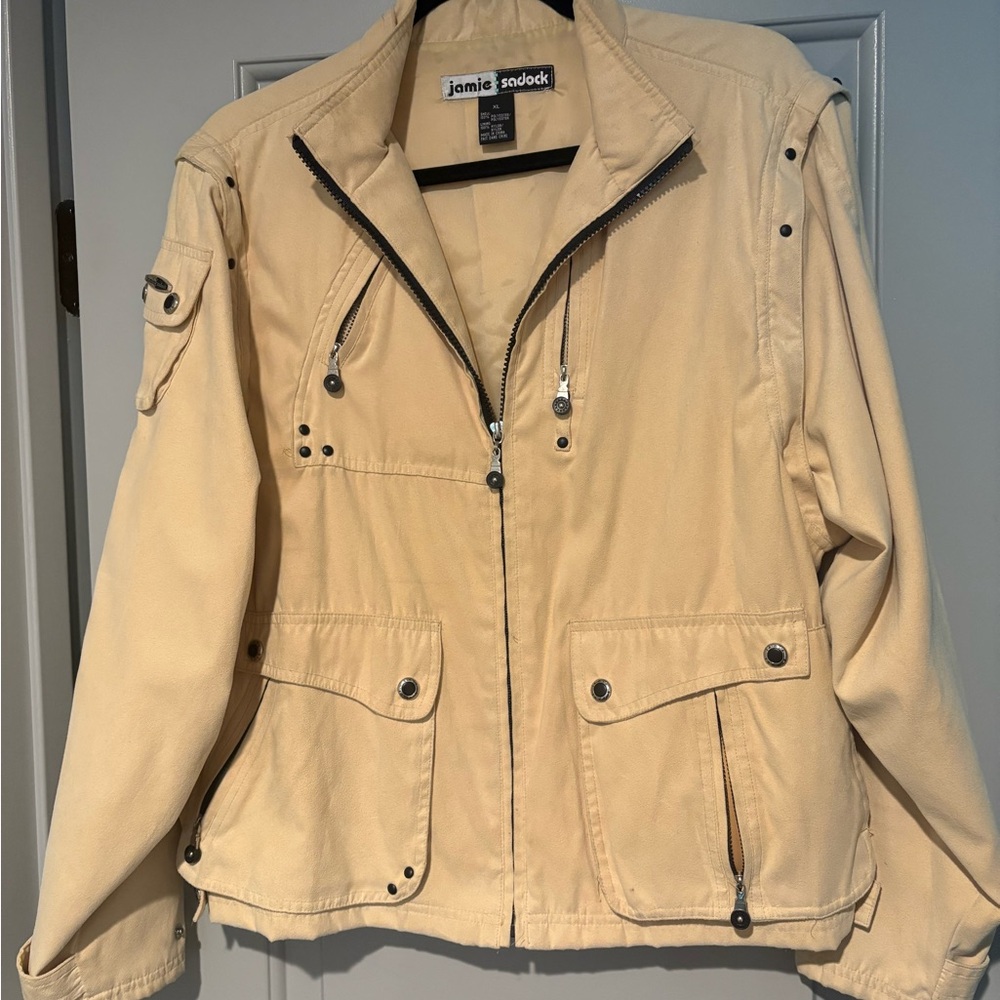 Jamie Sadock Beige Utility Jacket
